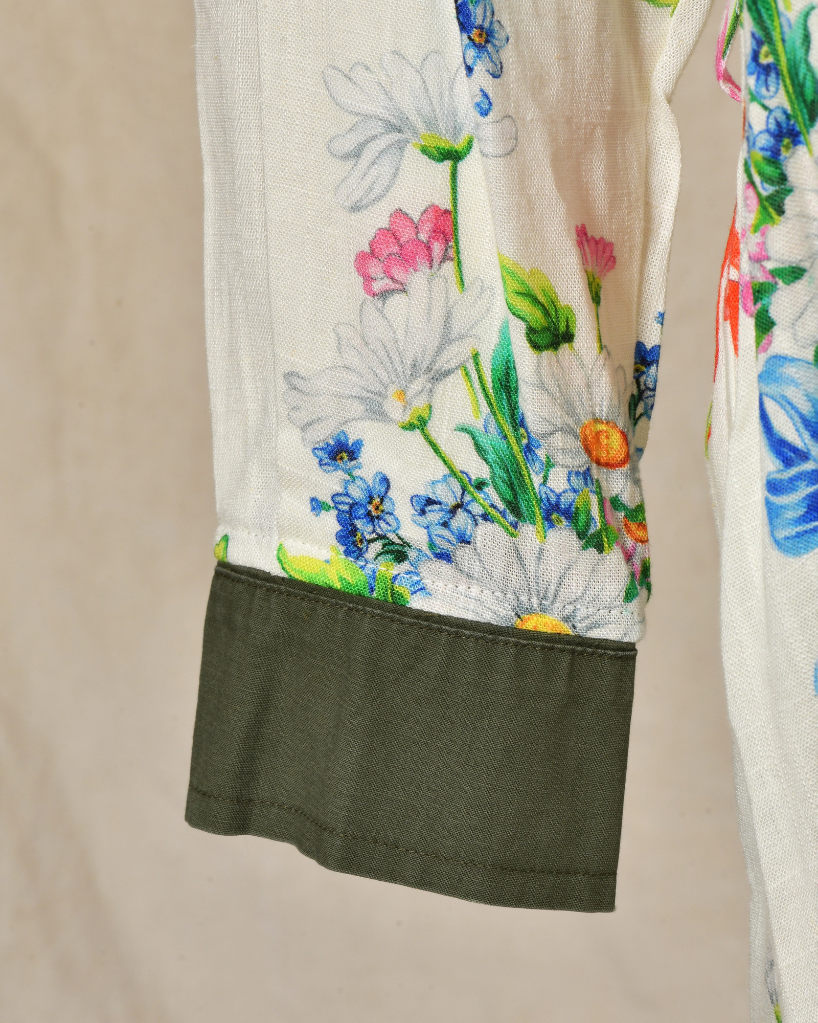 Robe chemise en lin à imprimés floraux Front Street
