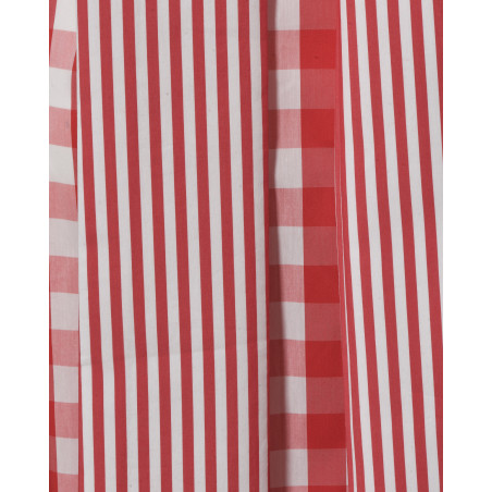 Robe longue sans manches à carreaux rouges Front Street