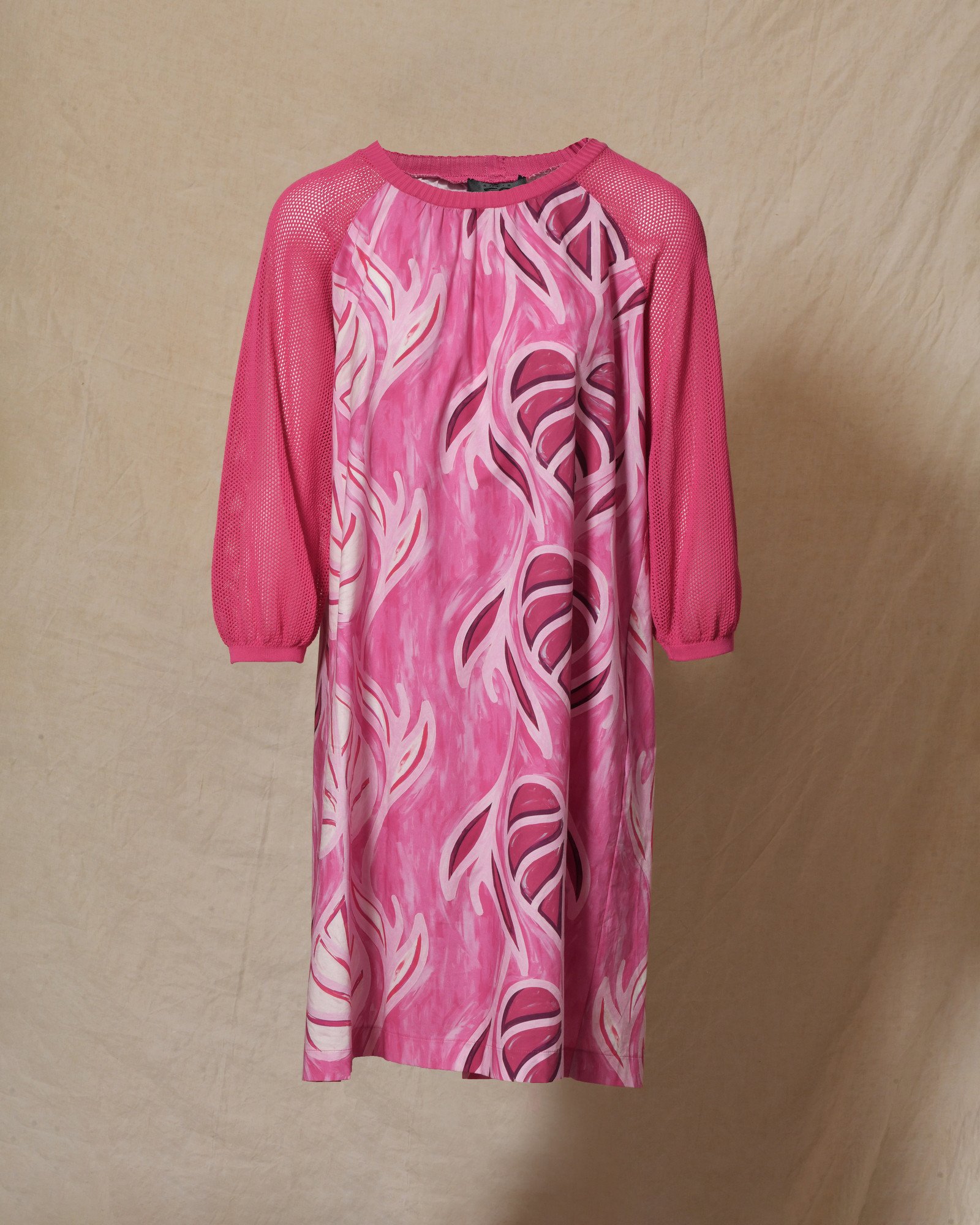 Robe en coton rose à motifs floraux She'so