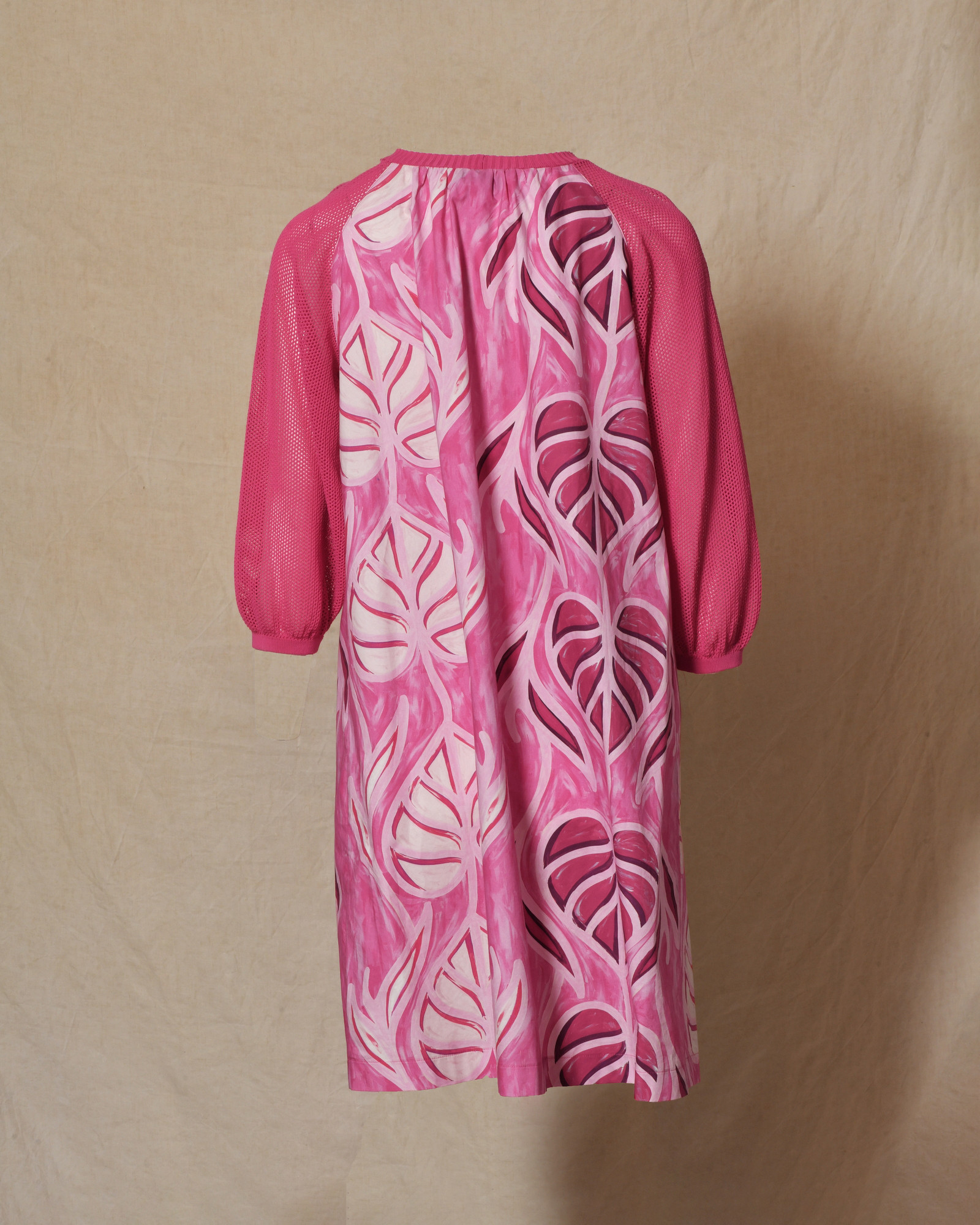 Robe en coton rose à motifs floraux She'so