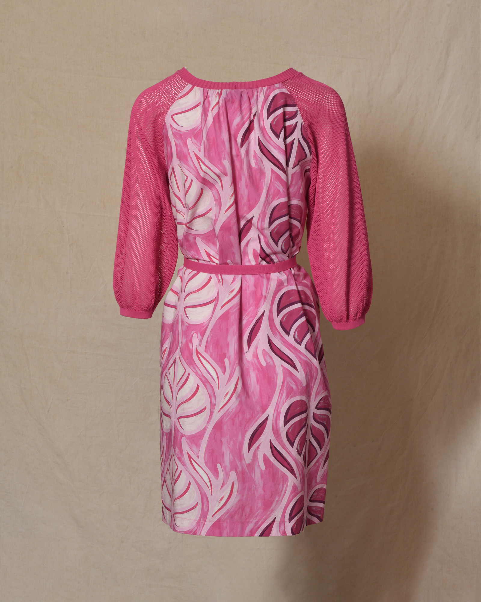 Robe en coton rose à motifs floraux She'so
