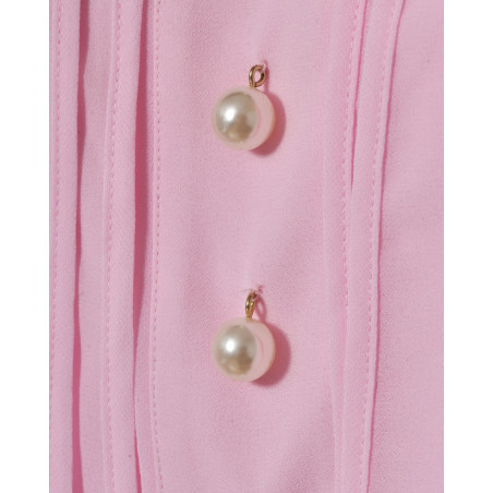 Top fluide rose à nœud décoratif Edward Achour