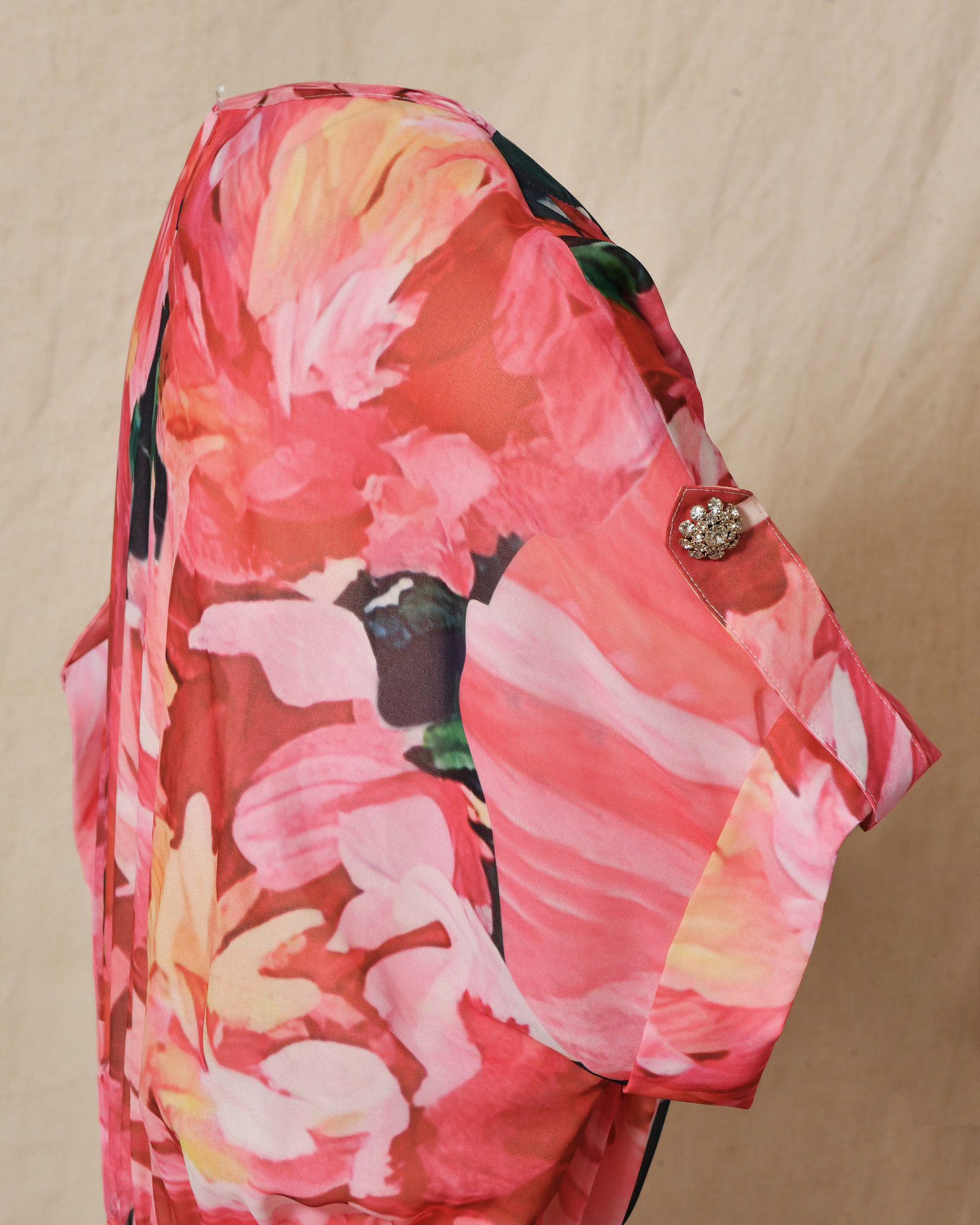 Robe patineuse à imprimés floraux multicolores Edward Achour