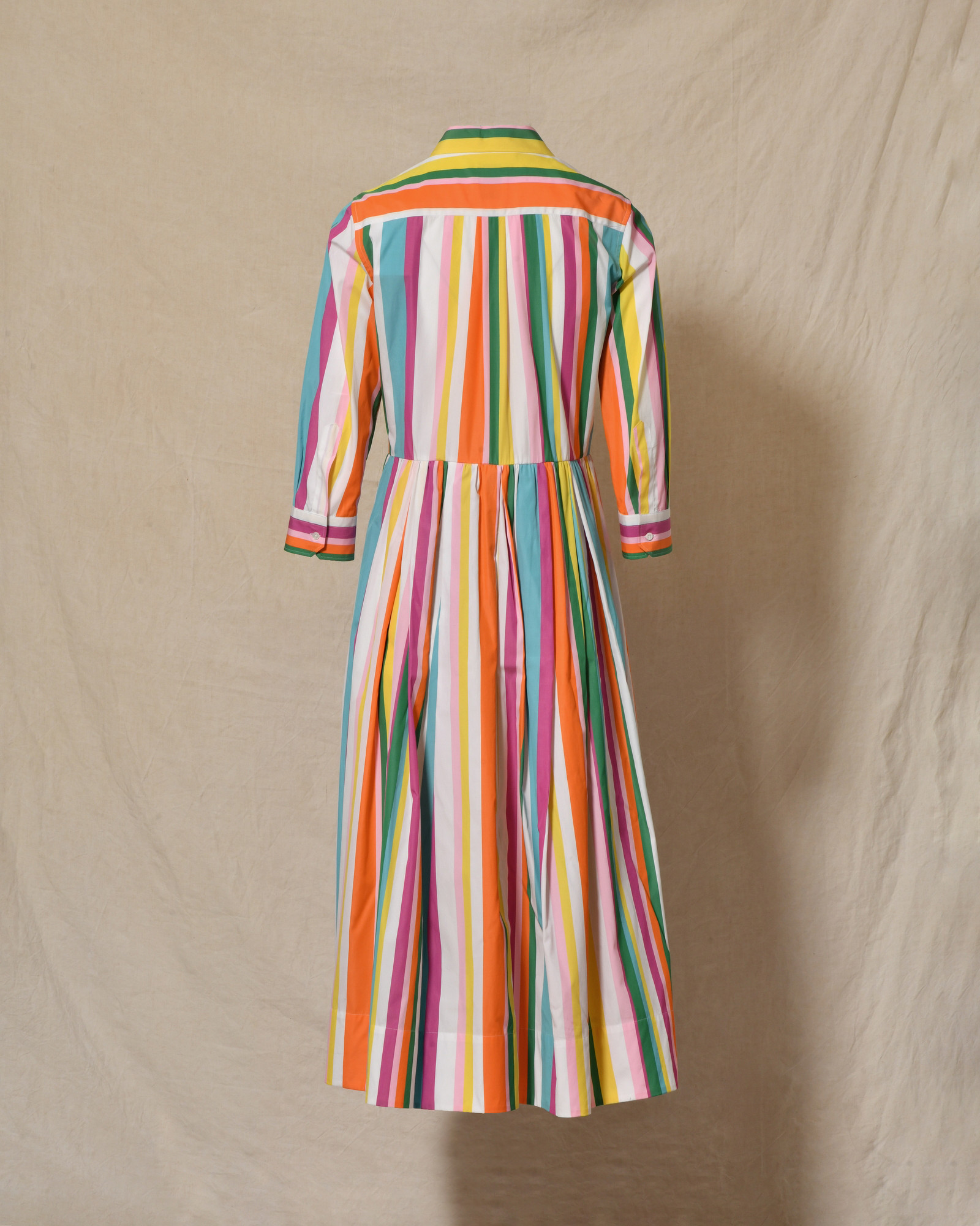 Robe longue à rayures multicolores Sara Roka
