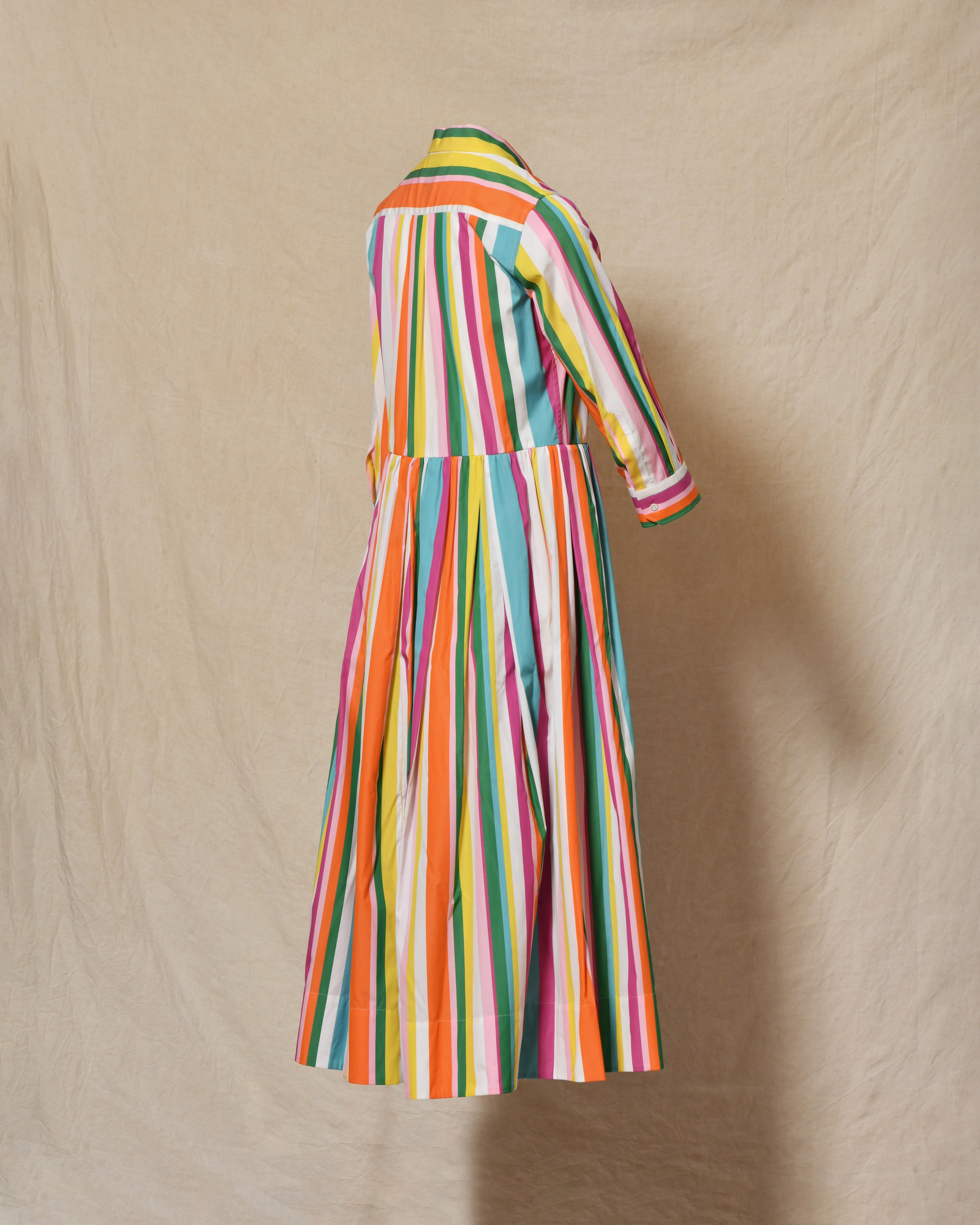 Robe longue à rayures multicolores Sara Roka