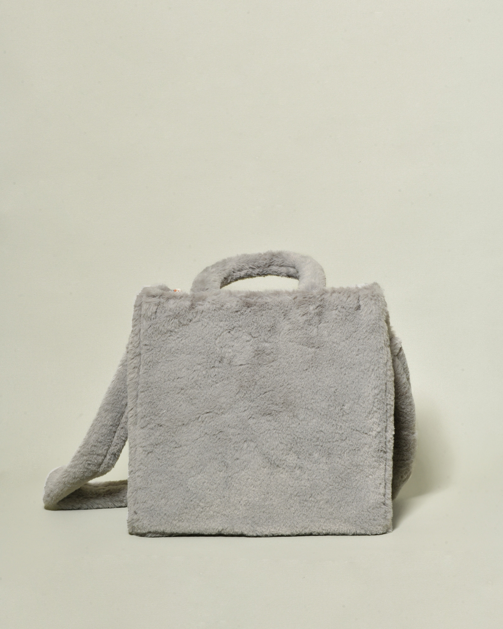 Sac à motifs ethniques en raphia et fausse fourrure La Milanesa