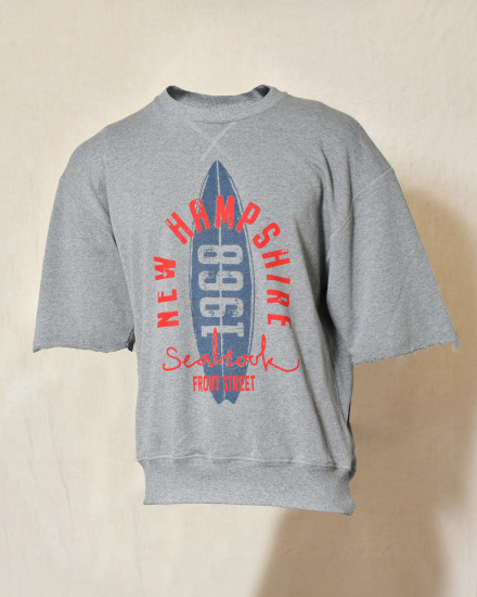 T-shirt manches courtes à imprimé gris Front Street