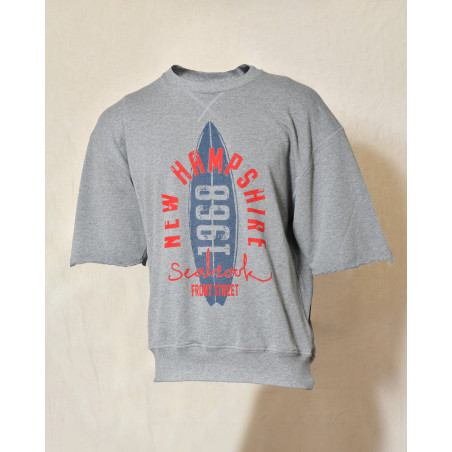 T-shirt manches courtes à imprimé gris Front Street