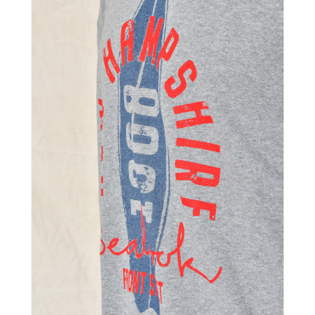 T-shirt manches courtes à imprimé gris Front Street