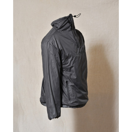 Veste coupe-vent à capuche gris anthracite Archives 18-20