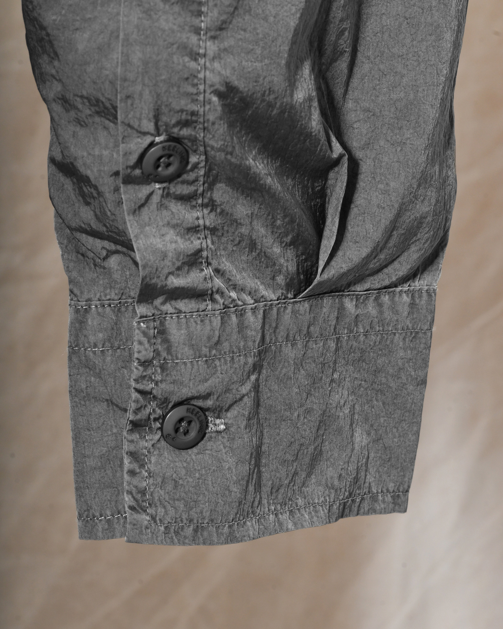 Chemise grise effet froissé Keeling