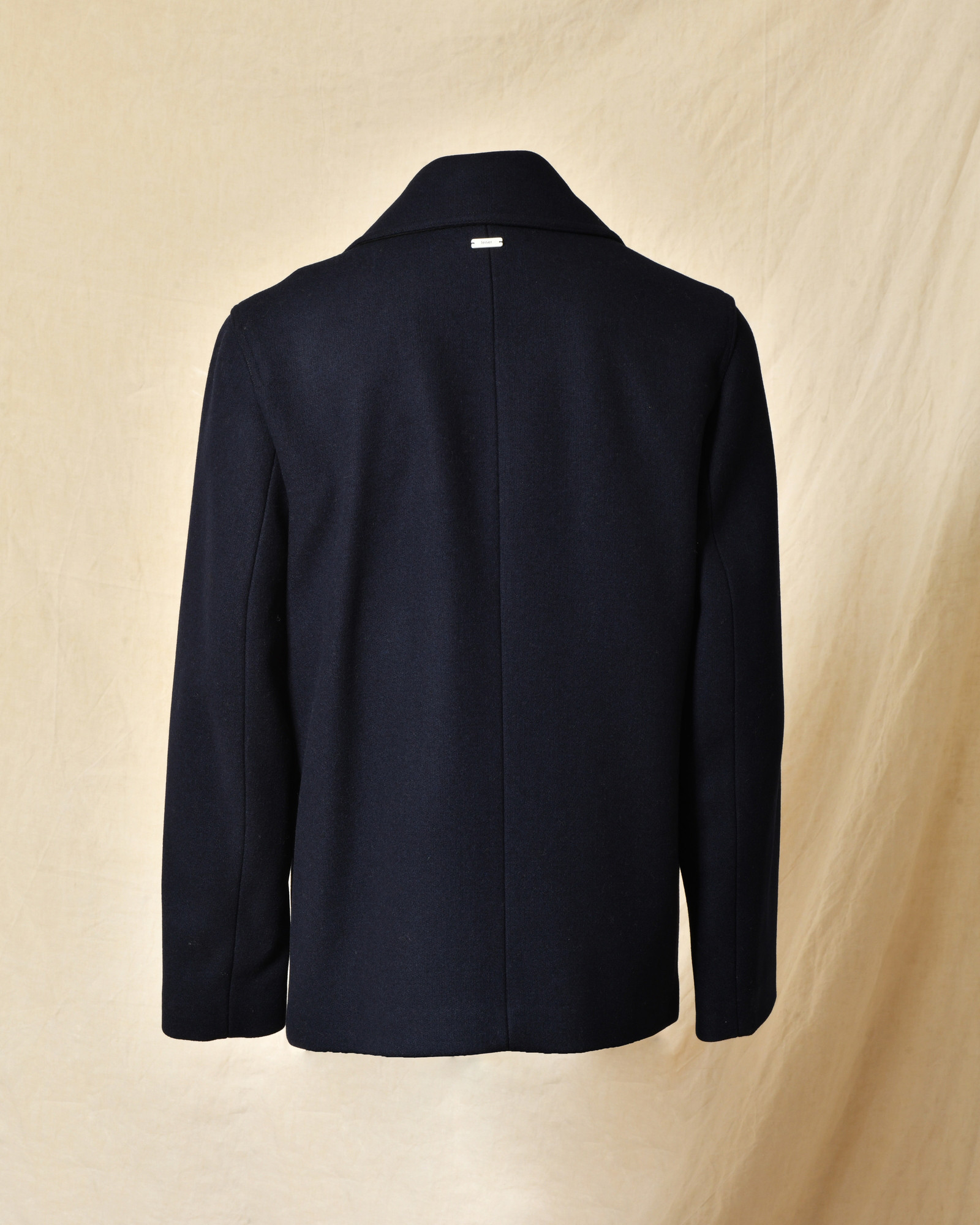 Manteau en laine bleu Maison Lener