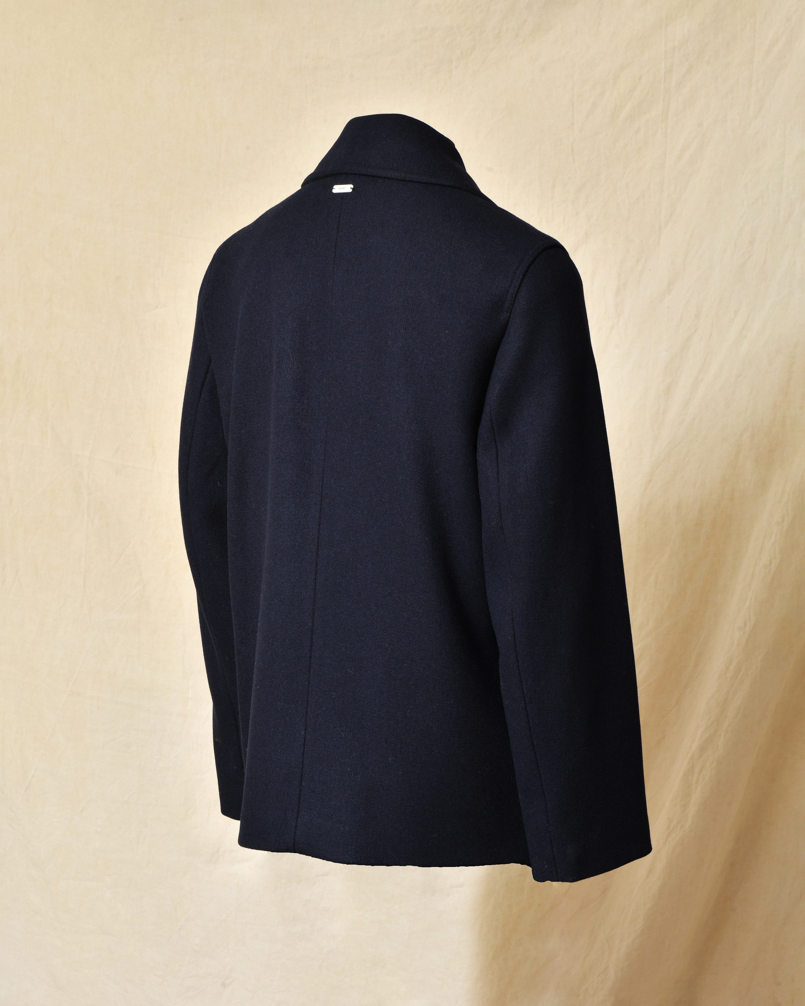 Manteau en laine bleu Maison Lener