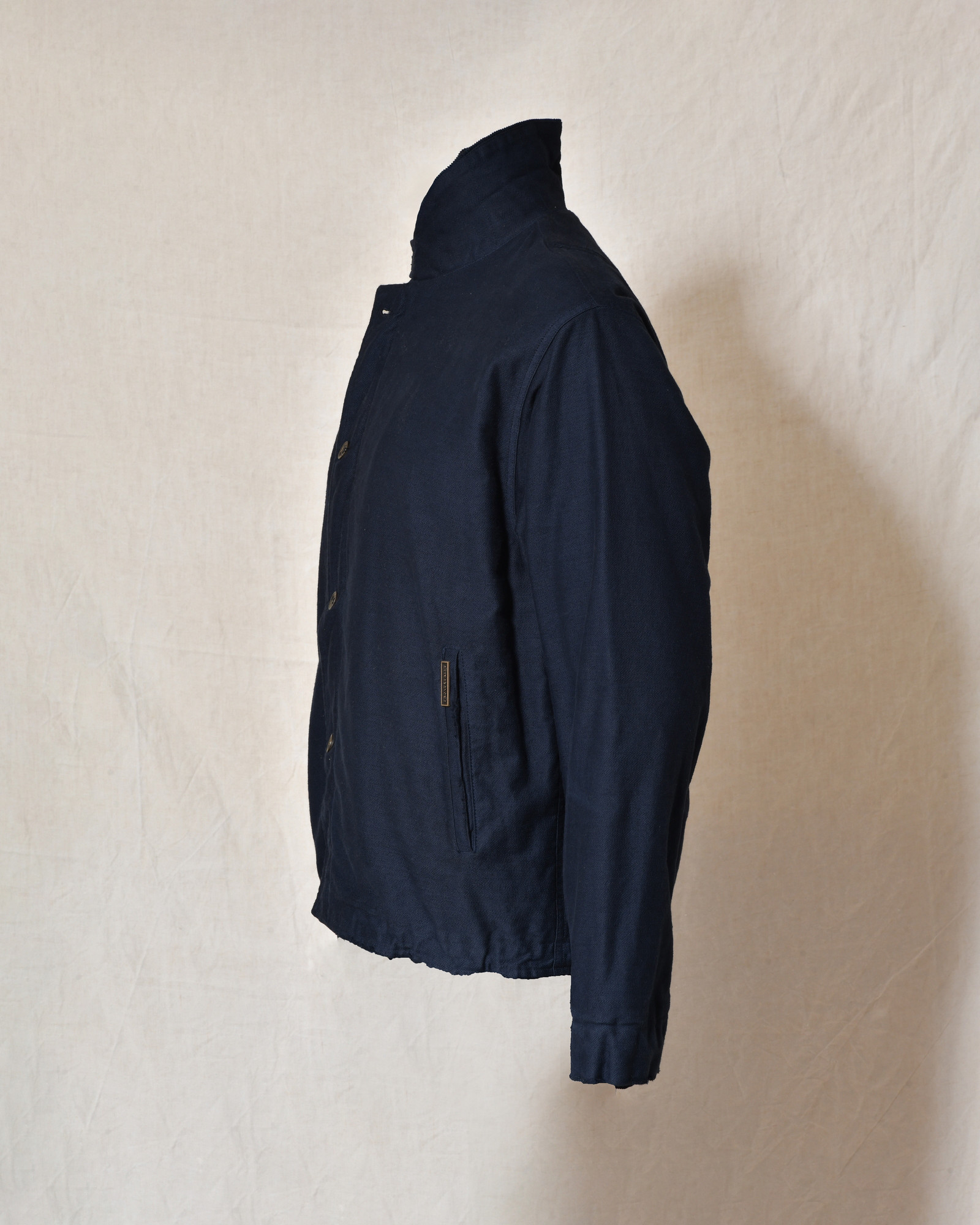 Blouson bomber à col côtelé bleu Front Street