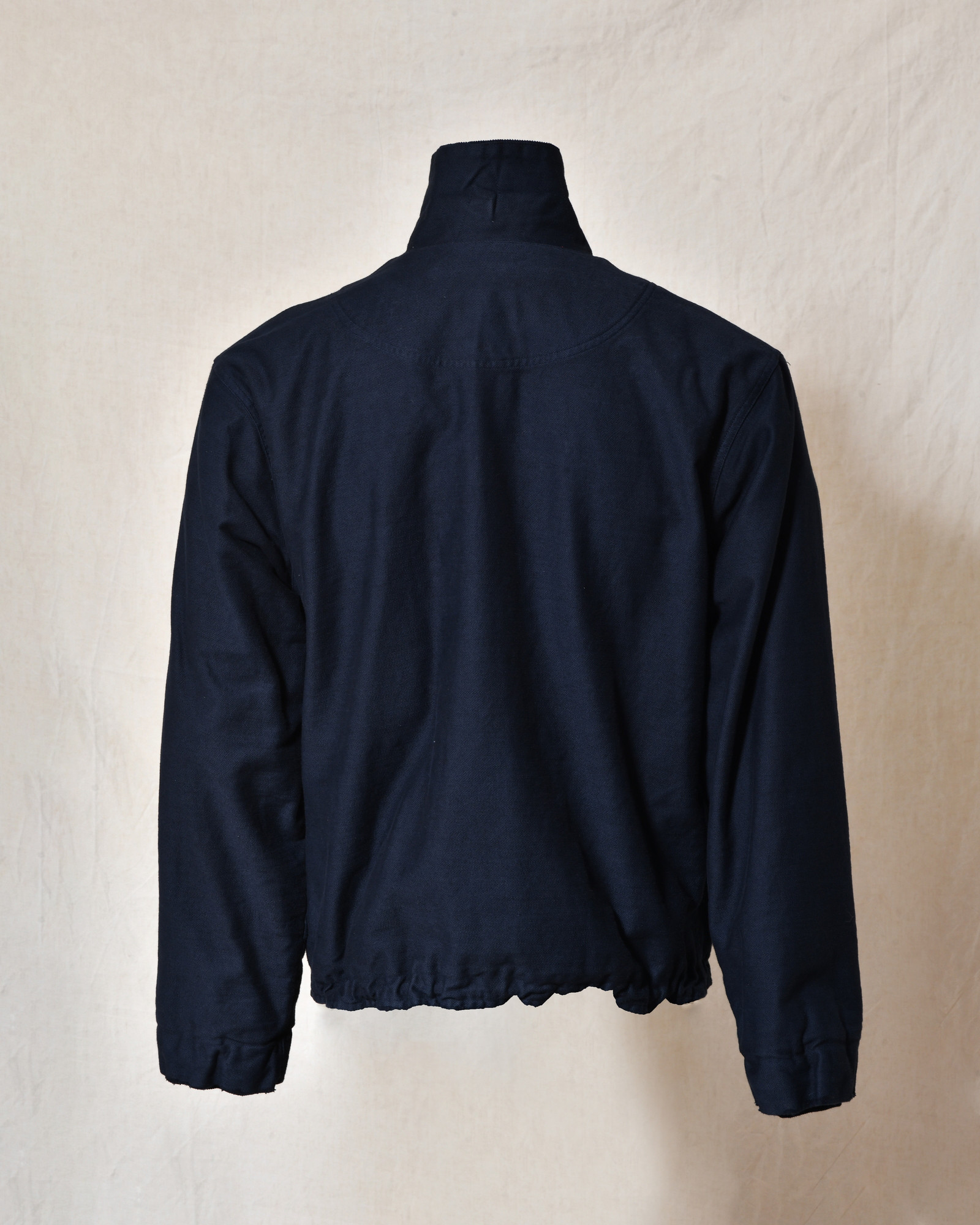 Blouson bomber à col côtelé bleu Front Street
