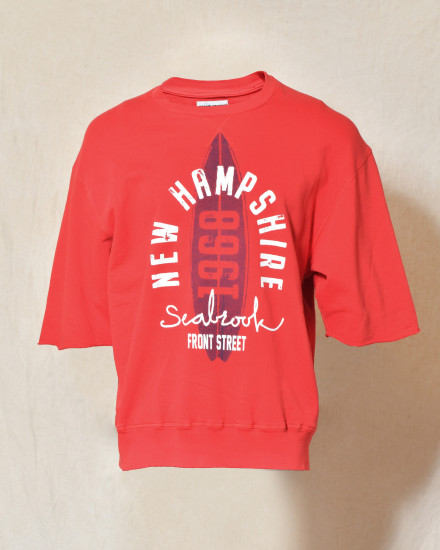 T-shirt manches courtes à imprimé rouge Front Street