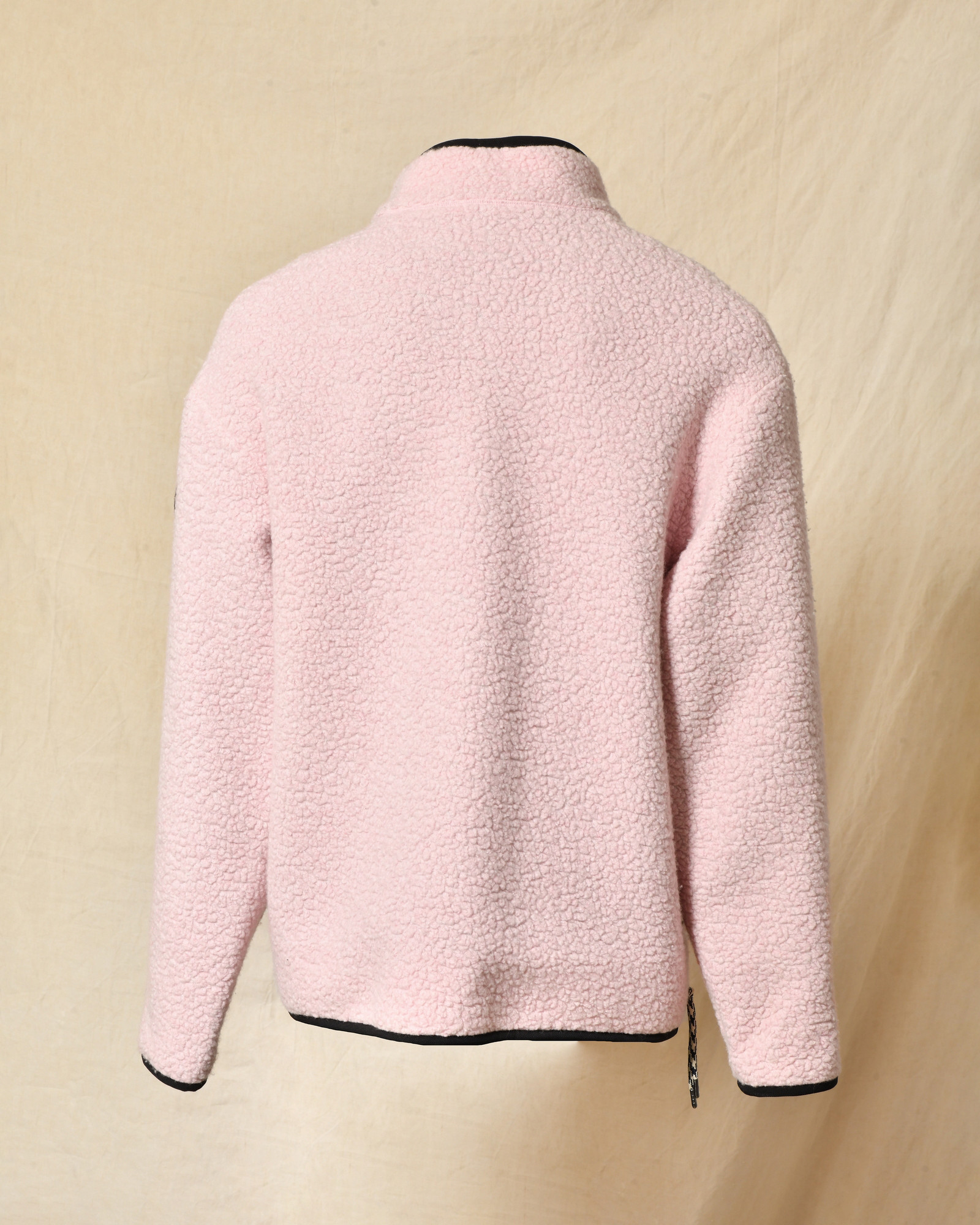 Blouson en peau lainée rose Mout-Mout