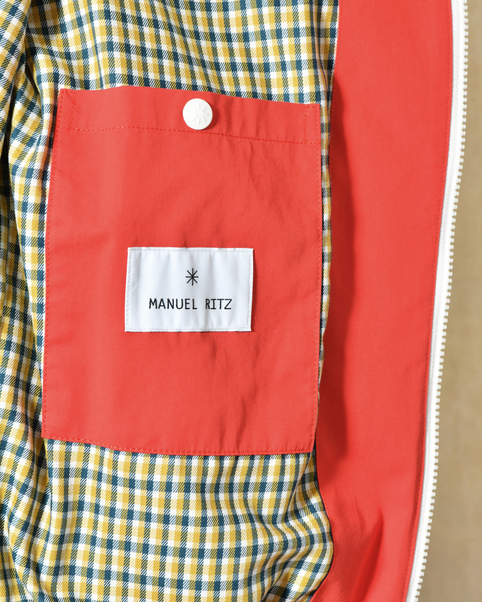 Blouson en coton rouge Manuel Ritz