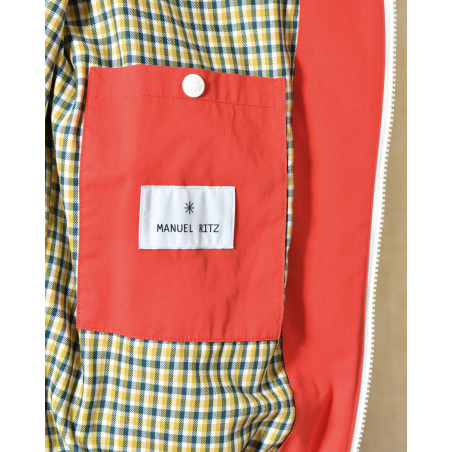 Blouson en coton rouge Manuel Ritz
