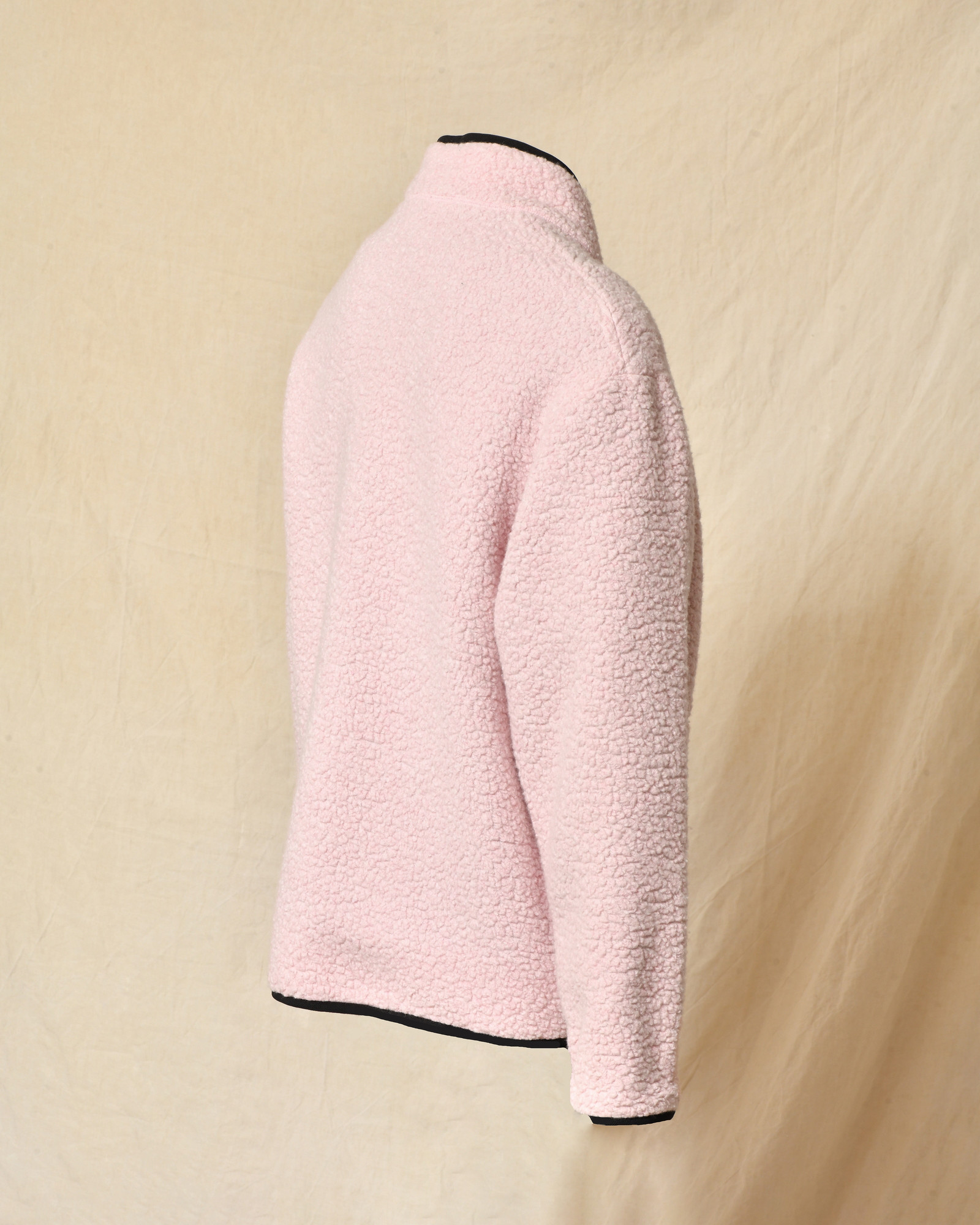 Blouson en peau lainée rose Mout-Mout