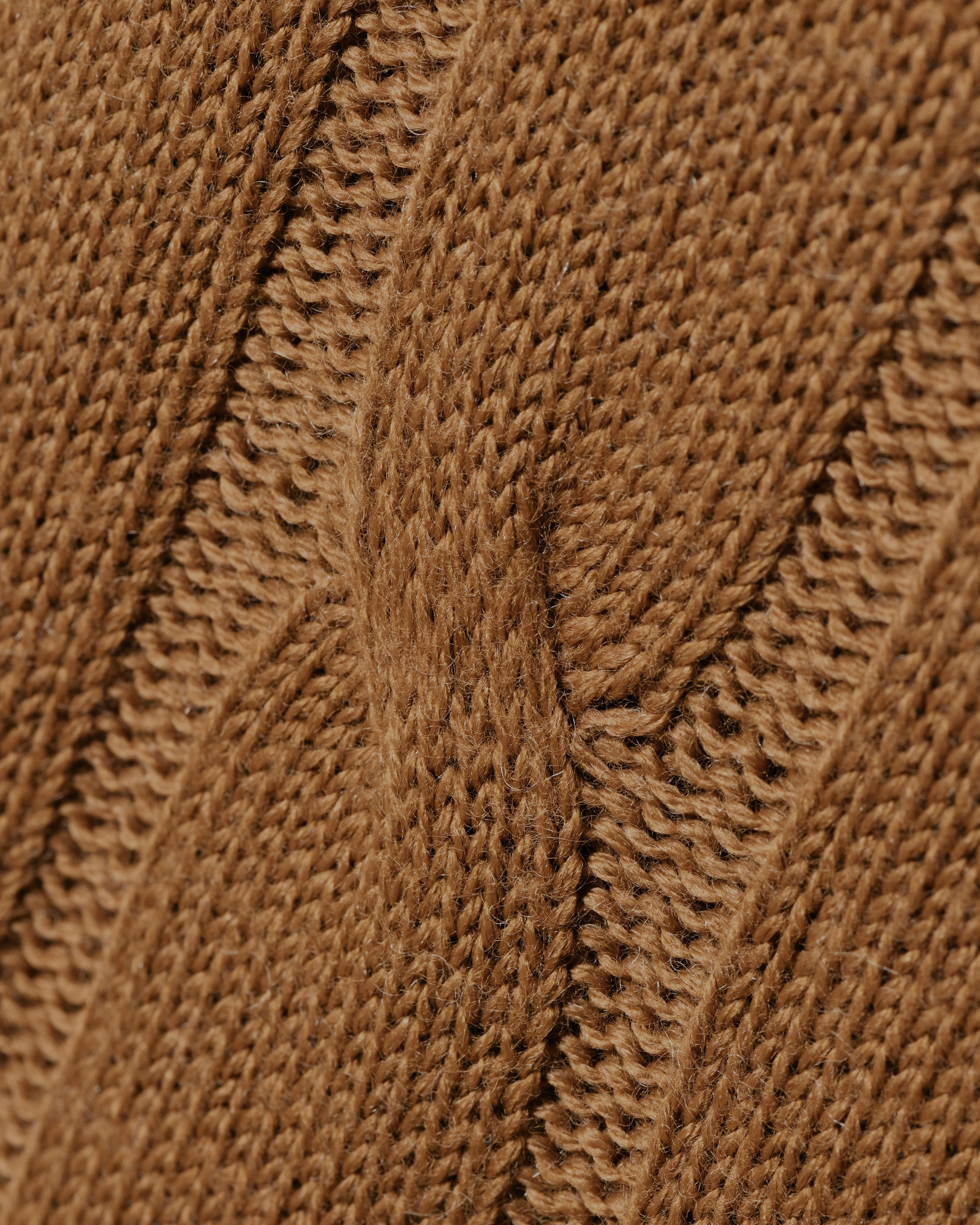 Pull en maille torsadée camel Daniele Alessandrini