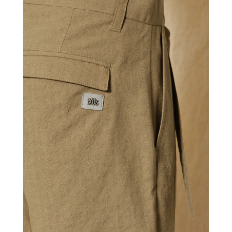 Bermuda à ceinture beige Ixos