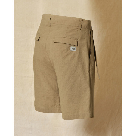Bermuda à ceinture beige Ixos