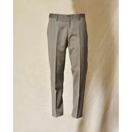 Costume en laine taupe Daniele Alessandrini