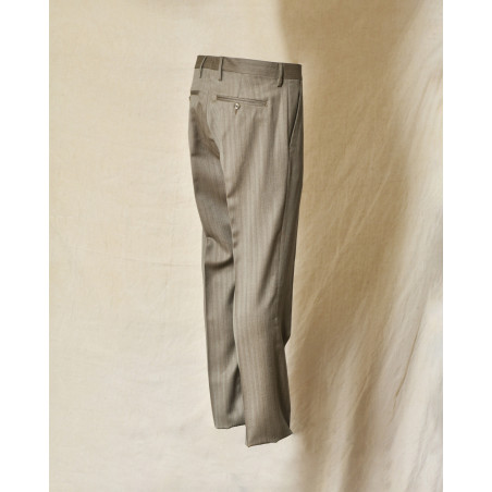 Costume en laine taupe Daniele Alessandrini