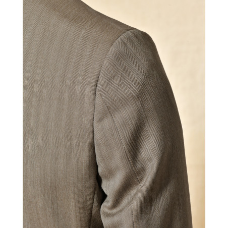 Costume en laine taupe Daniele Alessandrini
