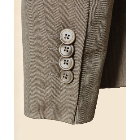 Costume en laine taupe Daniele Alessandrini