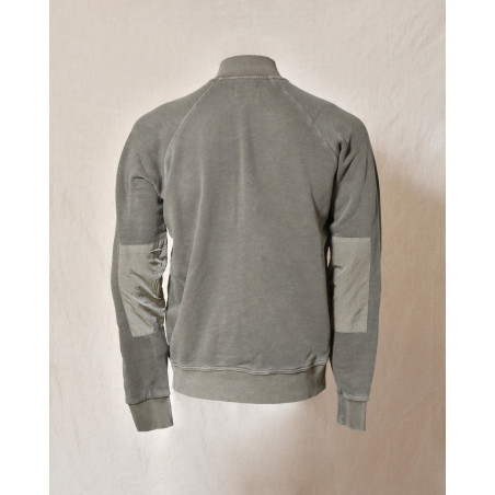 Veste de jogging bi-matière greige Keeling