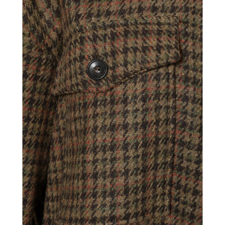 Surchemise en laine marron Diega