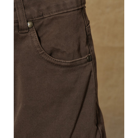 Jean wide leg marron Front Street