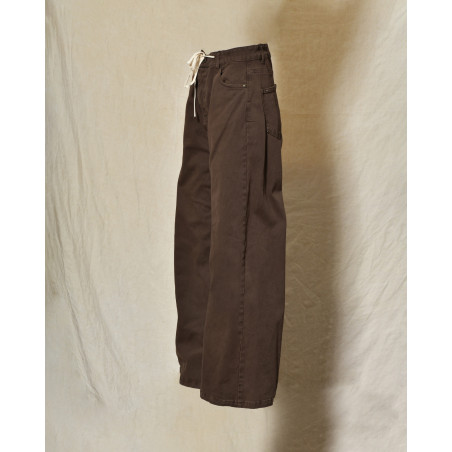 Jean wide leg marron Front Street