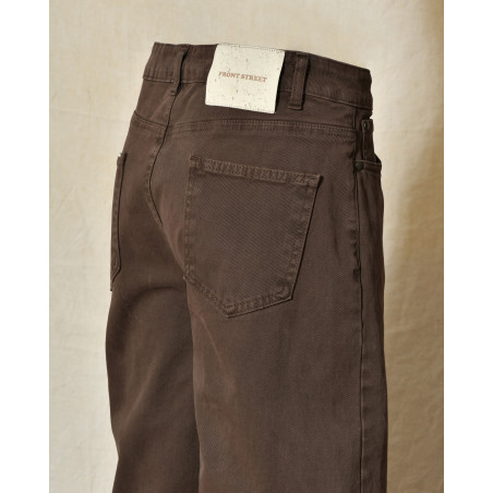 Jean wide leg marron Front Street