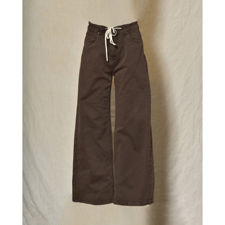 Jean wide leg marron Front Street