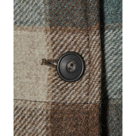 Veste en laine sans manches à carreaux Diega
