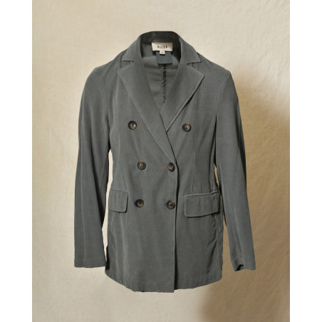 Veste en velours côtelé vert Diega