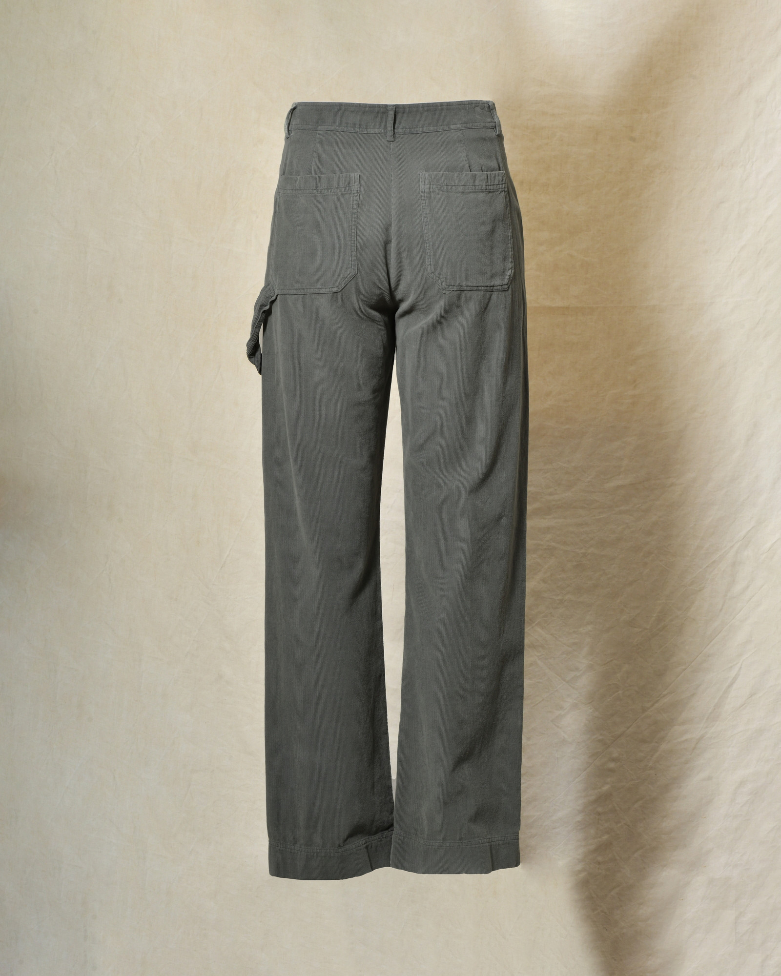 Pantalon en velours côtelé vert Diega
