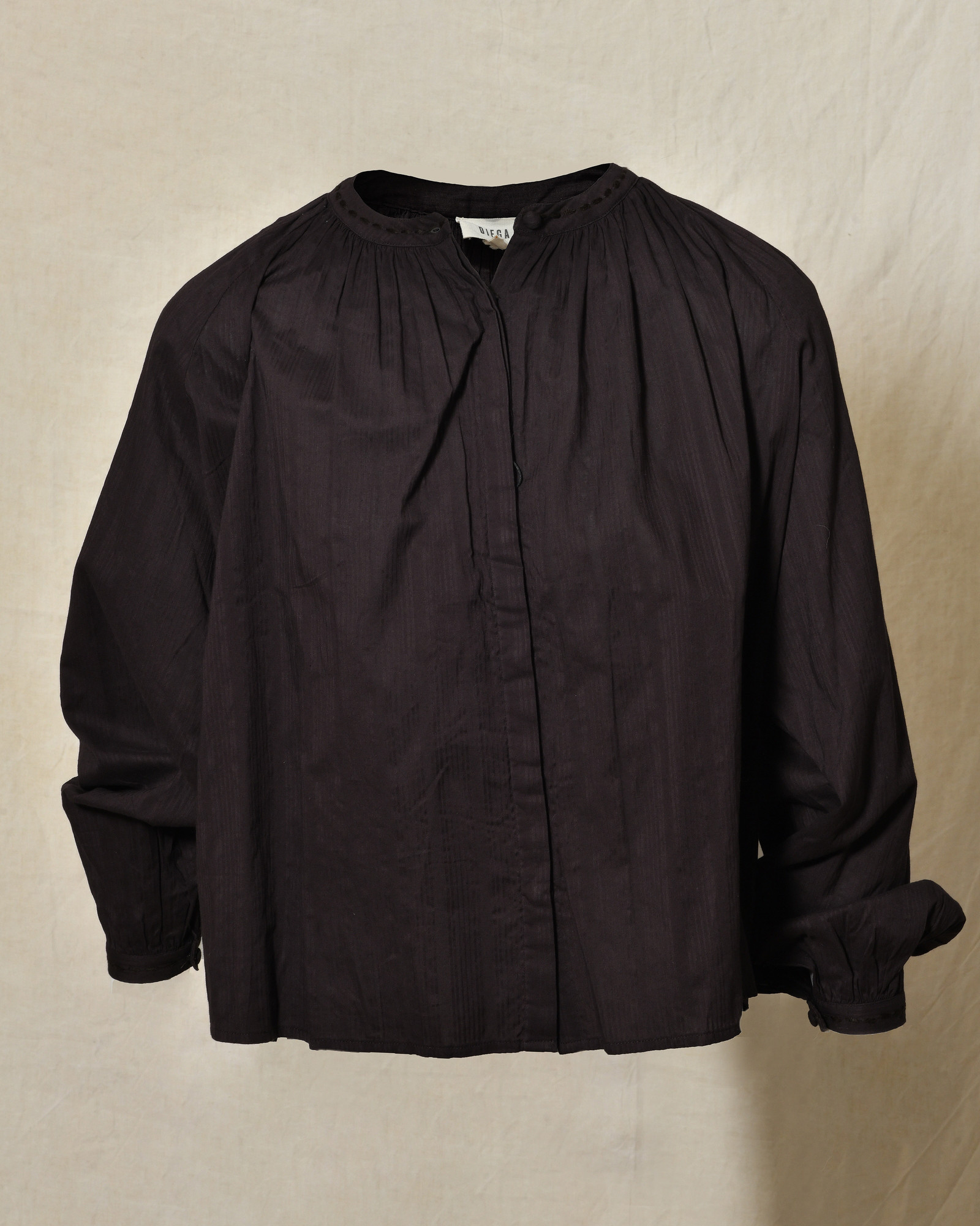 Blouse en coton marron Diega