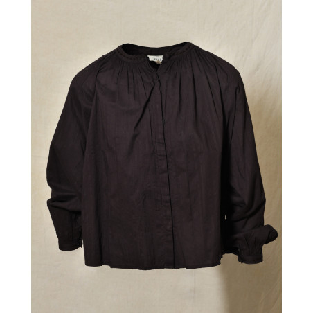 Blouse en coton marron Diega