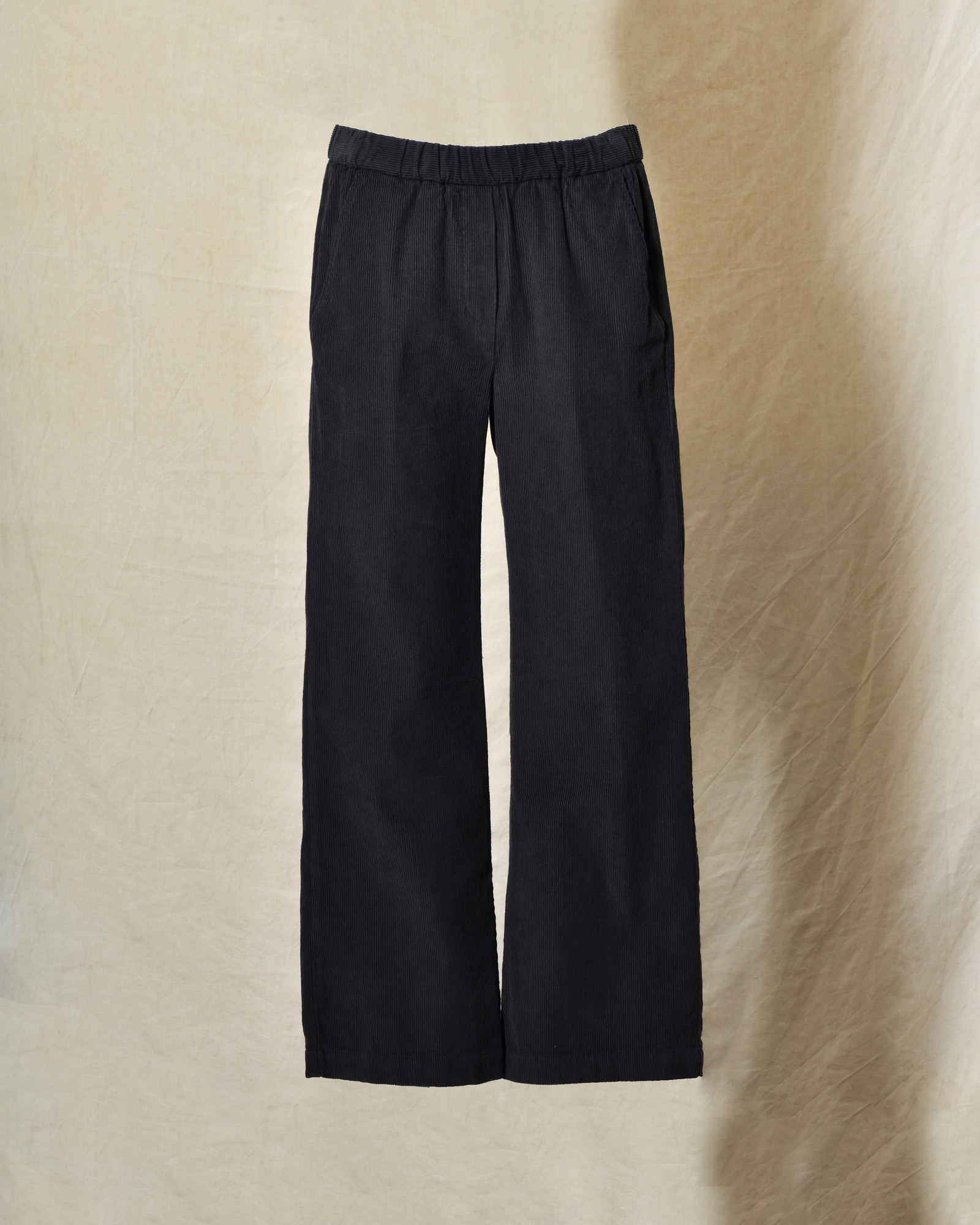 Pantalon en velours côtelé bleu marine Diega