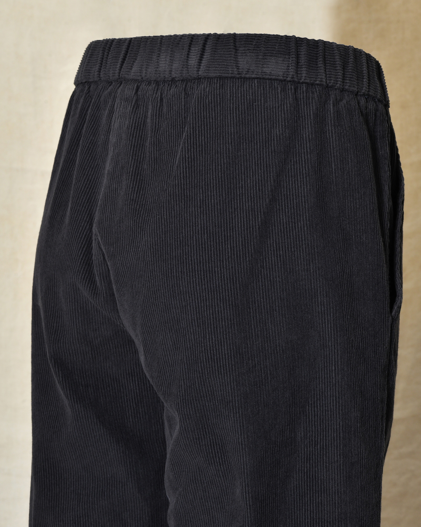 Pantalon en velours côtelé bleu marine Diega