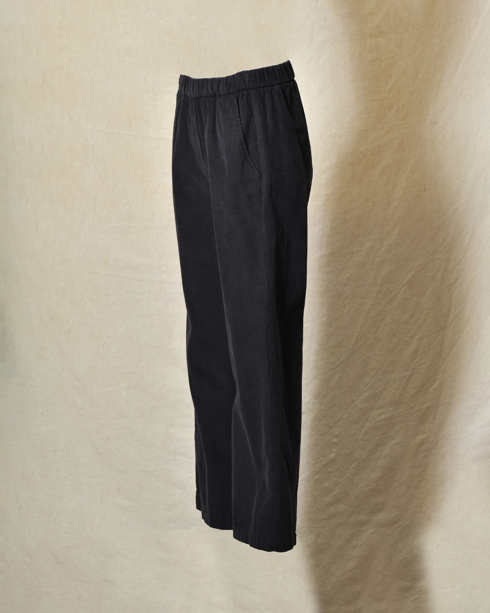 Pantalon en velours côtelé bleu marine Diega