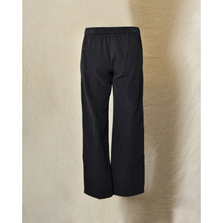 Pantalon en velours côtelé bleu marine Diega