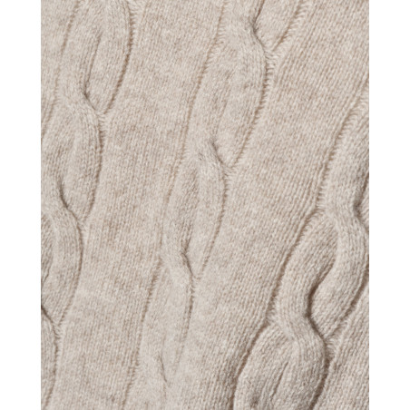 Pull en laine sans manche beige Diega