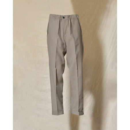 Pantalon à pinces taupe Over-D
