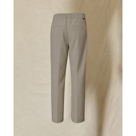 Pantalon à pinces taupe Over-D