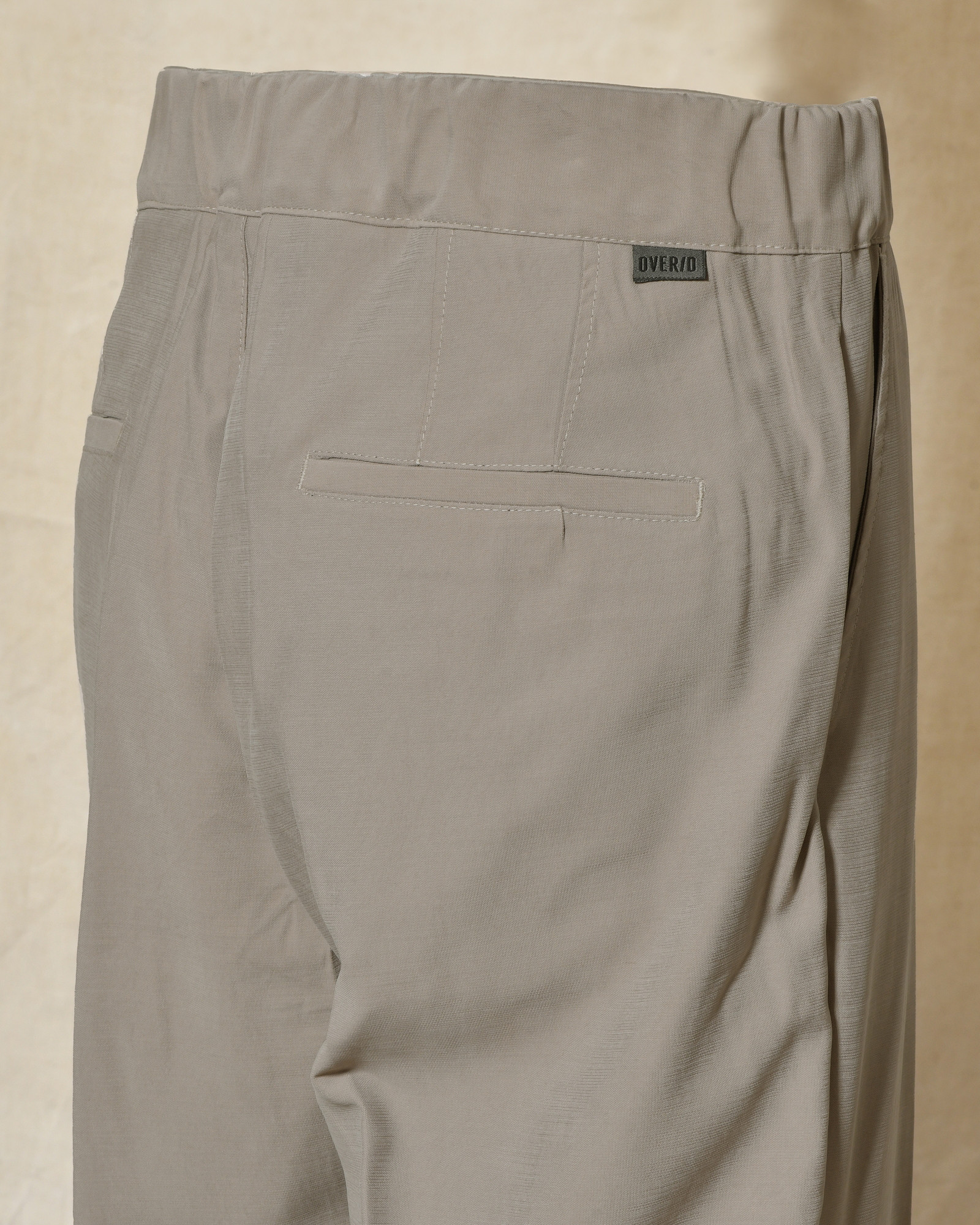 Pantalon à pinces taupe Over-D